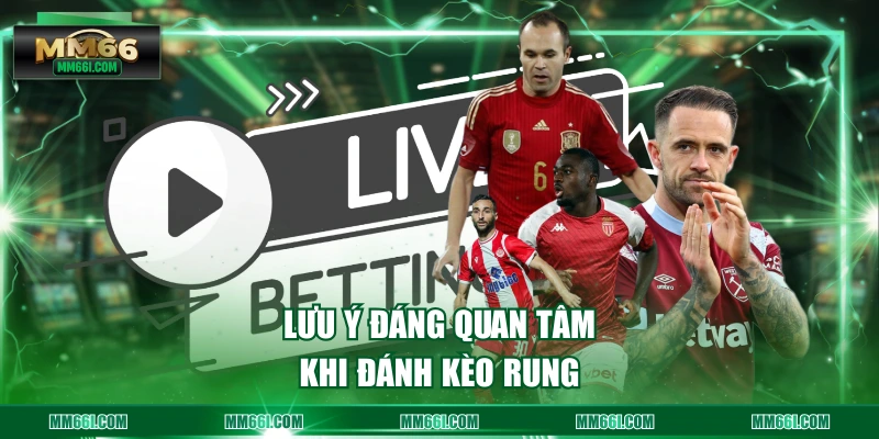 Lưu ý đáng quan tâm khi đánh kèo rung